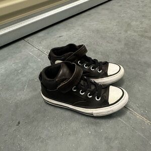Converse Kids Brown and White Leather Mid-Top Sneakers